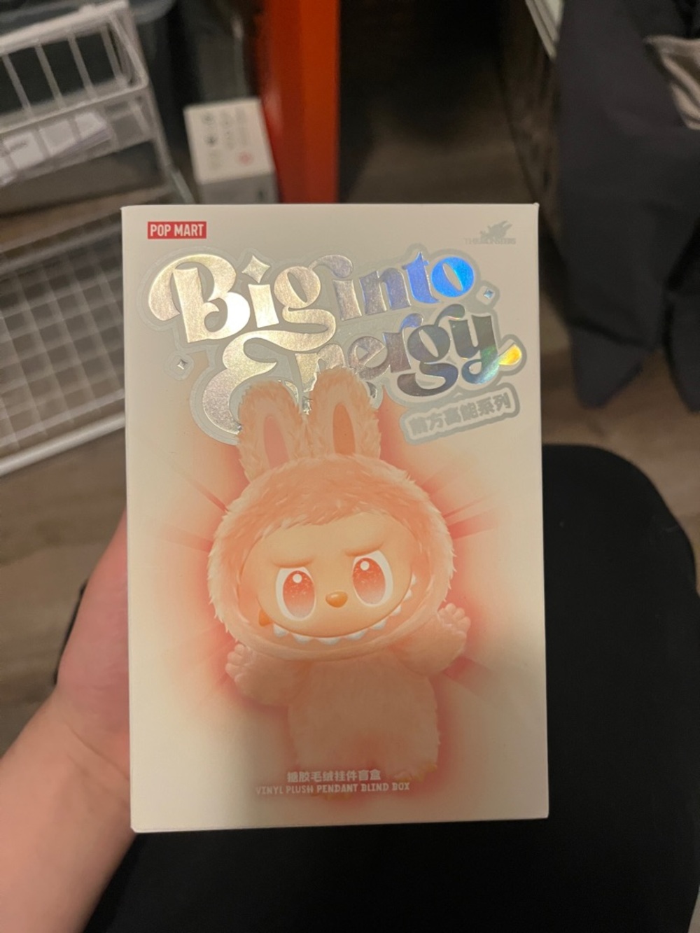 POP MART Big into Energy Plush Pendant - Peach